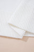 Drop Shoulder Round Neck Long Sleeve Pullover Sweater