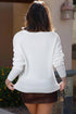 Drop Shoulder Round Neck Long Sleeve Pullover Sweater