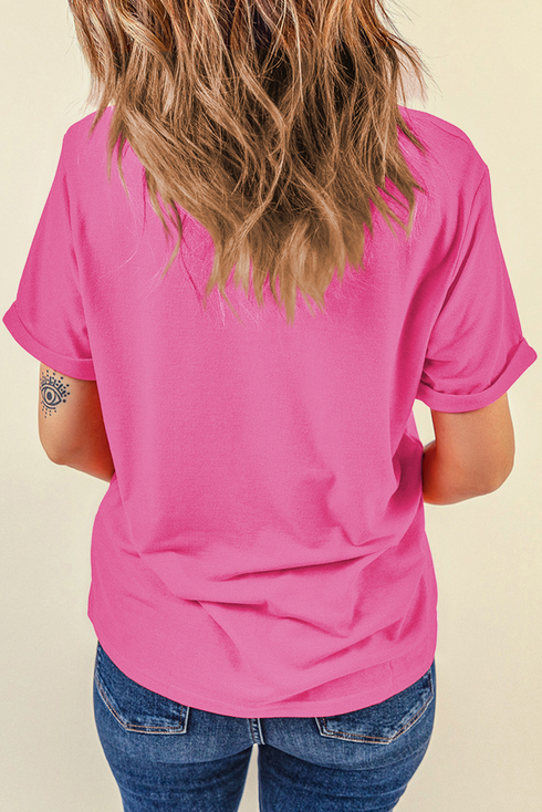 Dual Patriotic Bow Print Short Sleeve Graphic Tee