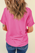 Dual Patriotic Bow Print Short Sleeve Graphic Tee