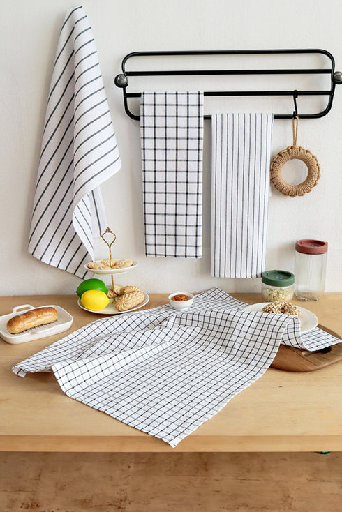 Durable Pure Cotton Graphic Print Kitchen Dish Towel