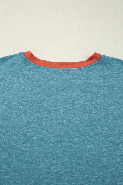 Dusk Blue Kind People are My Kind People Graphic Oversized Tee