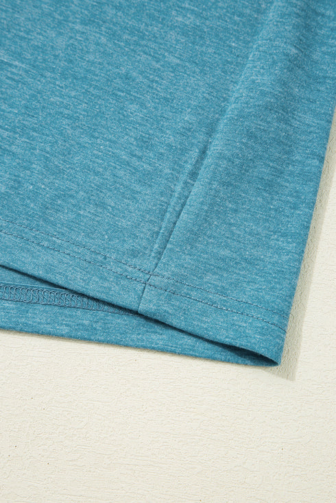 Dusk Blue Kind People are My Kind People Graphic Oversized Tee