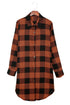 Turn Down Collar Casual Plaid Print Shacket