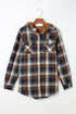 Exclusive Sherpa Fleece Lined Hooded Plaid Shacket