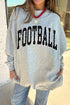 Polka Dot Athletic Letter Mock Neck Pullover Sweatshirt