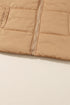 Pure Polyester Oversized Stand Collar Zip Vest