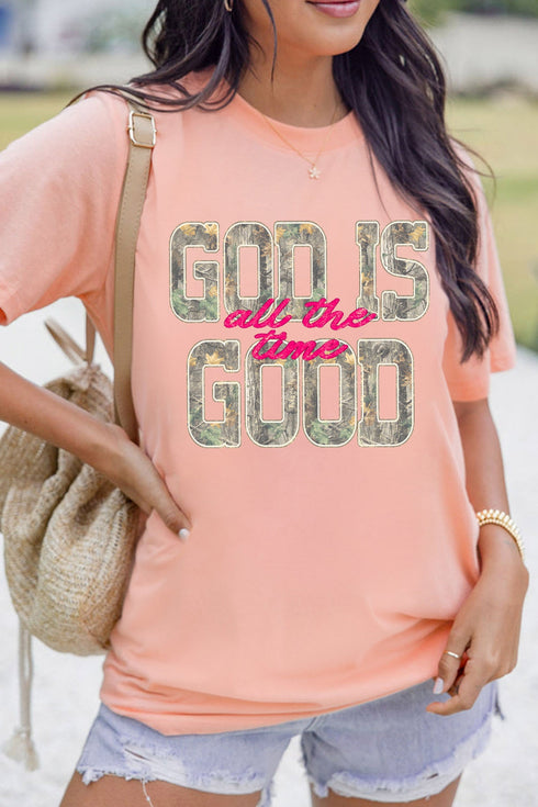 Heat Transfer Slogan Pattern Graphic Statement Tee