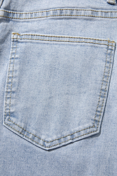 Lace Side Stripe Full Length Regular Fit Jeans