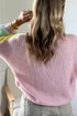 Patchwork V Neck Drop Shoulder Knitwear Cardigan
