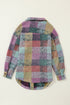 Oversized Brushed Plaid Pocketed Western Style Shacket
