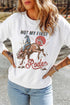 Not My First Rodeo Western Print Pullover Sweatshirt