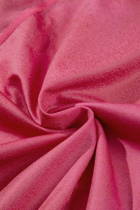 Crossed Dip Waist Solid PU Leather Bodycon Leggings