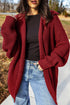 Oversized Fit Button Front Unpatterned Knit Cardigan