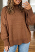 Oversized Ribbed Knit Long Sleeve Tunic Sweater
