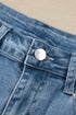 Side Seam Rivet Detail Regular Fit Ankle Jeans