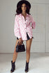 Geometric Checkered Print Textured Flap Pocket Jacket