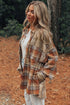 Western Patchwork High Low Plaid Shacket