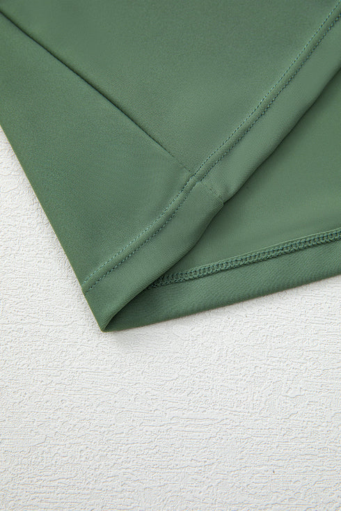 Empire Waist Ruched Side Tie Tankini Set