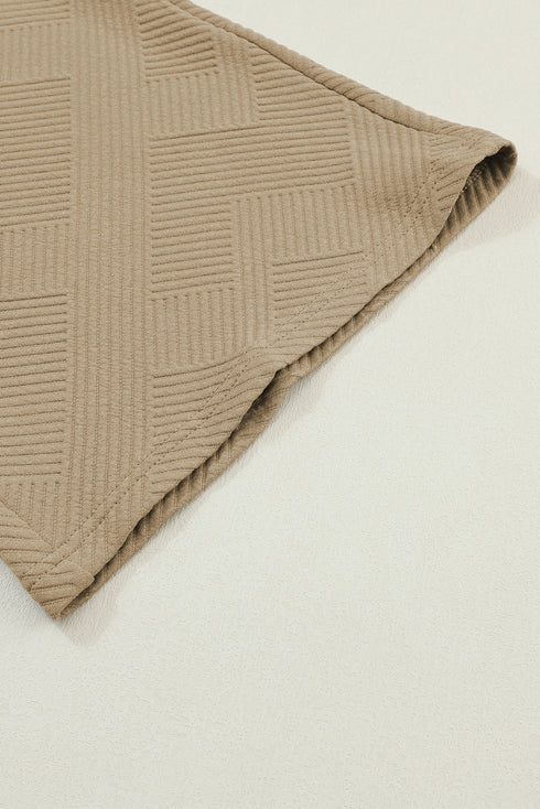 Ultra Loose Textured Slouchy Matching Pant Set