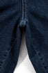 Elastic Waist Ruffled Wide Leg Denim Pants