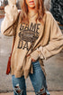 Oversized Mineral Wash Graphic Print Split Hem Sweatshirt