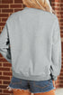 Cowgirl Rodeo Print Western Mock Neck Sweatshirt