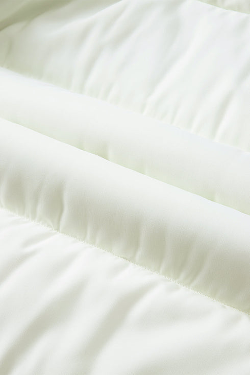 Solid Casual Oversized Stand Neck Puffer Vest