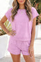 Mineral Wash Pure Cotton Matching Short Set