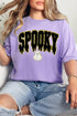 Spooky Ghost Letter Print Round Neck Graphic Tee