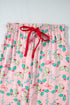 Floral Print Wide Leg Southern Belle Christmas Sleepwear