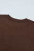 Polyester Western Print Short Sleeve Knit Sweater