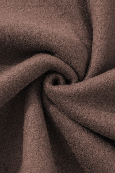 Collared Raglan Sweatshirt And Wide Leg Pant Set