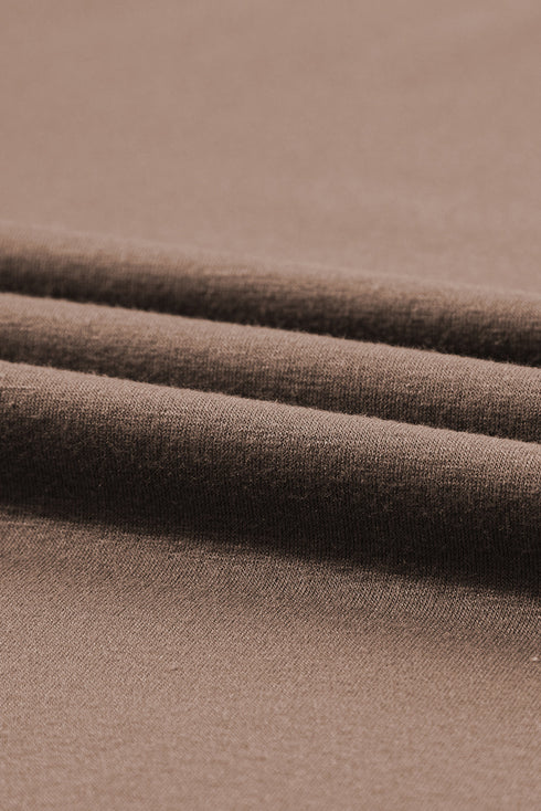 Casual Solid T Shirt Wide Leg Pant Set