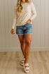 Viscose Striped Pattern Crew Neck Knit Sweater
