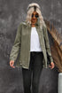 Cotton Raw Hem Distressed Denim Shirt Jacket