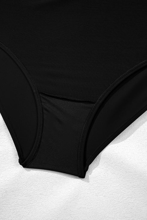 Exclusive Casual Square Neck Knotted One Piece Swimwear