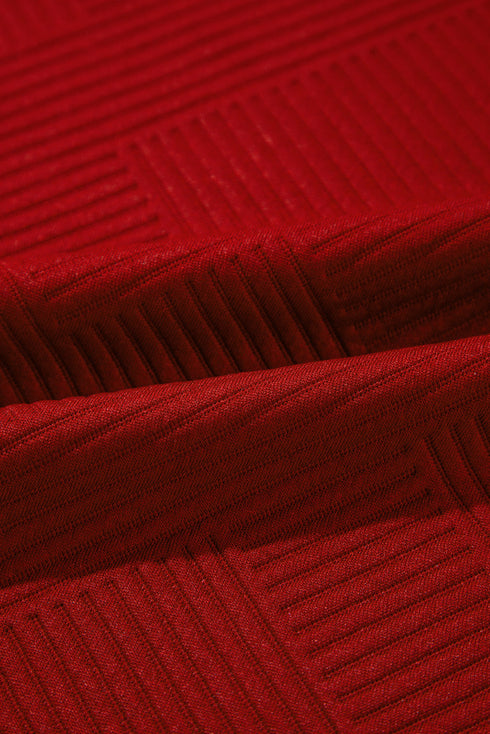 Ultra Loose Textured Slouchy Matching Pant Set