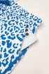 All Over Leopard Print Lace Up Accent Trim Shorts