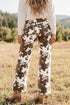 Abstract Pattern Regular Fit Full Length Western Jeans