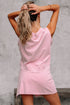 Mineral Wash Tank Top Split Skirt Two Piece Dress