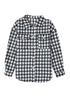 Casual Plaid Print Button Front Tunic Shacket
