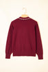 Bow Pocket Collared Long Sleeve Knit Cardigan