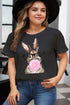 Easter Bubblegum Rabbit Graphic Plus Size Tee
