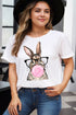 Easter Bubblegum Rabbit Graphic Plus Size Tee