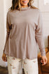 Easy High Neck Long Sleeve Shift Top