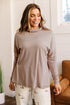 Easy High Neck Long Sleeve Shift Top