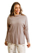 Easy High Neck Long Sleeve Shift Top