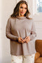 Easy High Neck Long Sleeve Shift Top