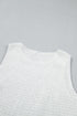 Easy Sleeveless Smocked Lace Peplum Tank Top
